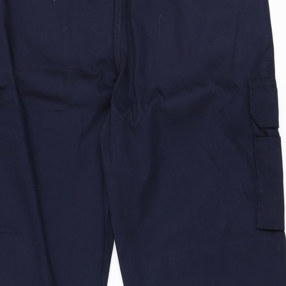 ORN Mens Blue  Polyester Trousers  Size 36 in L29 in Regular Zip