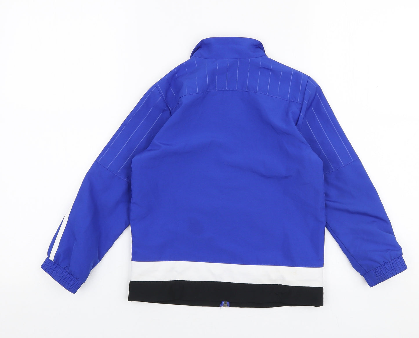 adidas Boys Blue Striped  Jacket  Size 5-6 Years  Zip - Northern ireland football