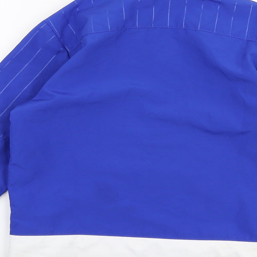 adidas Boys Blue Striped  Jacket  Size 5-6 Years  Zip - Northern ireland football