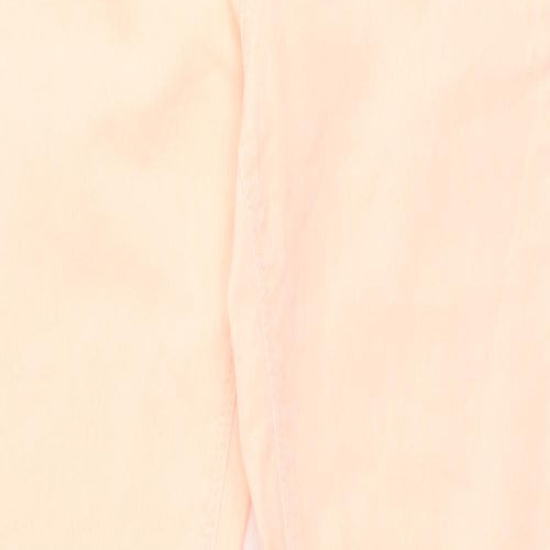 Ware Denim Womens Orange  Cotton Skinny Jeans Size 10 L28 in Slim Zip