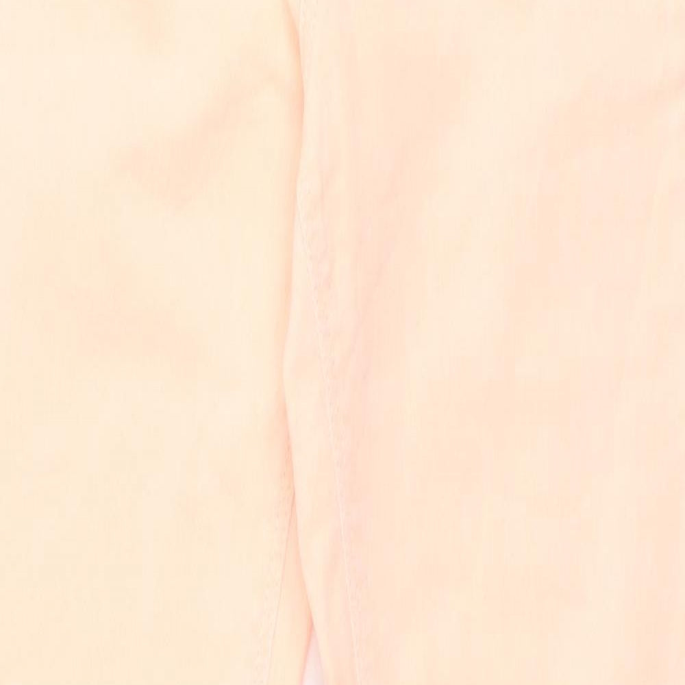 Ware Denim Womens Orange  Cotton Skinny Jeans Size 10 L28 in Slim Zip