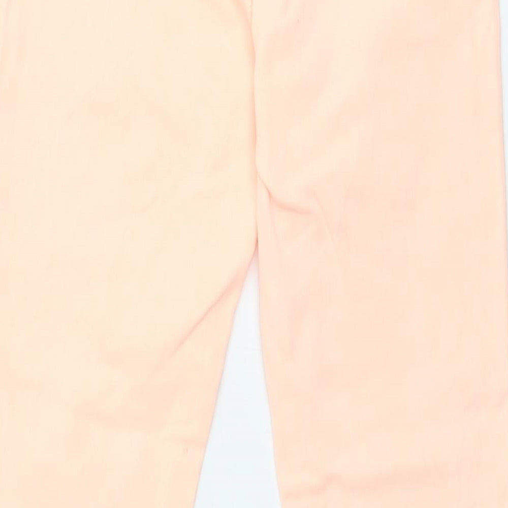Ware Denim Womens Orange  Cotton Skinny Jeans Size 10 L28 in Slim Zip