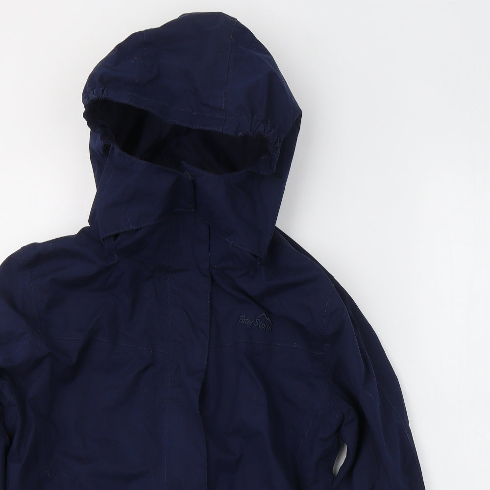 Peter Storm Boys Blue   Windbreaker Jacket Size 9-10 Years  Zip