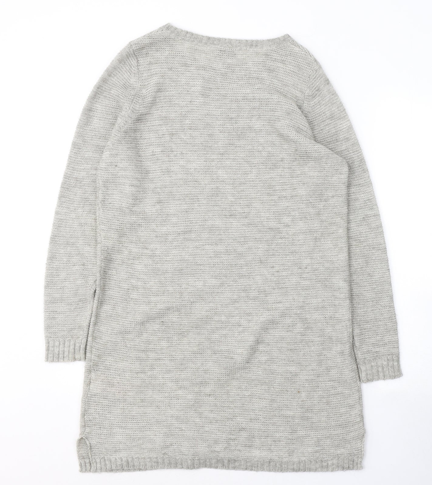 VILA Womens Grey  Acrylic Jumper Dress  Size S  Round Neck Pullover