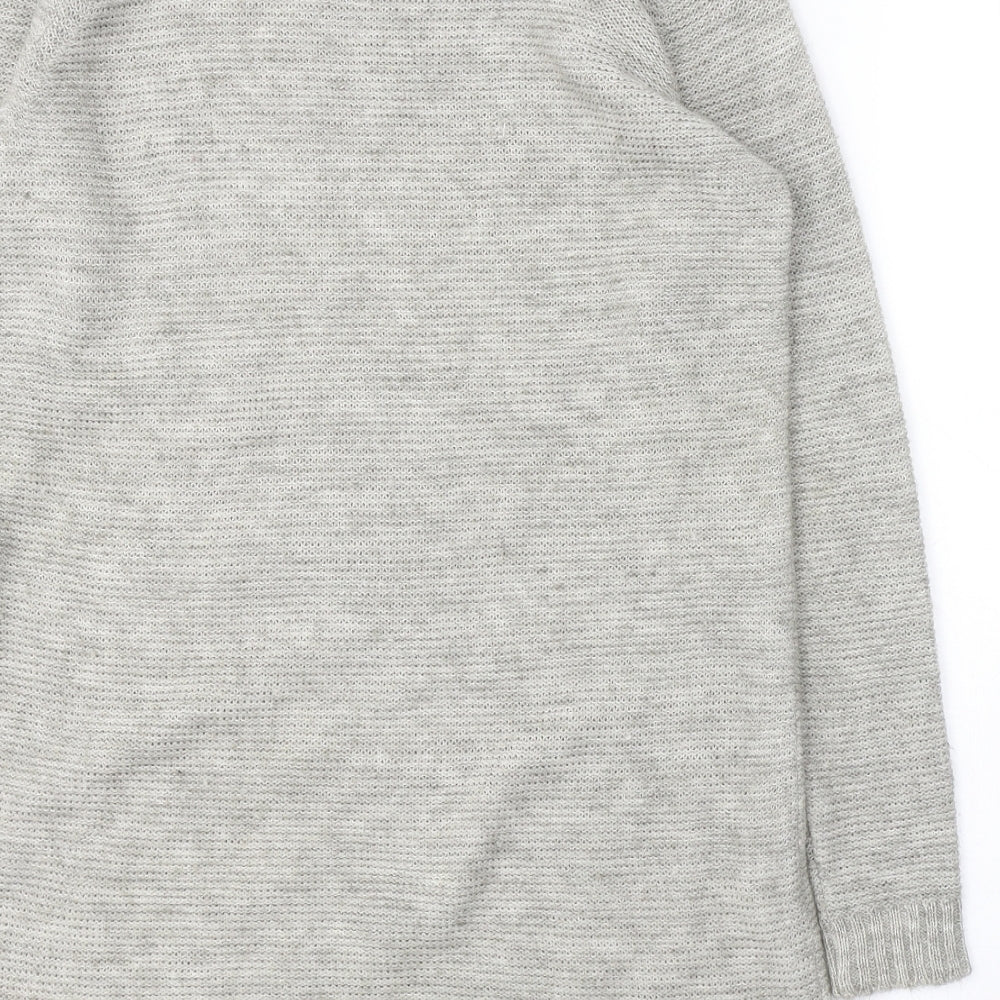 VILA Womens Grey  Acrylic Jumper Dress  Size S  Round Neck Pullover