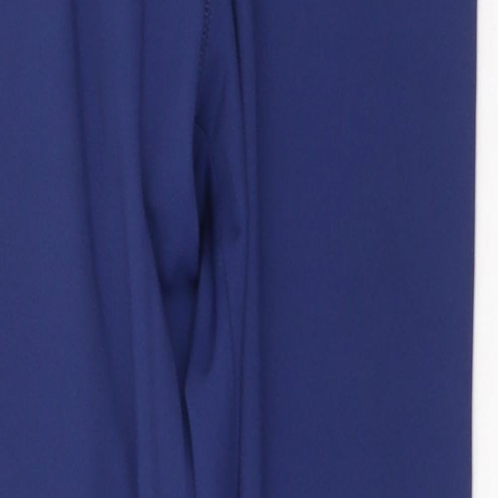 Dunnes Stores Womens Blue Geometric Polyester Compression Leggings Size S L28 in Regular Pullover