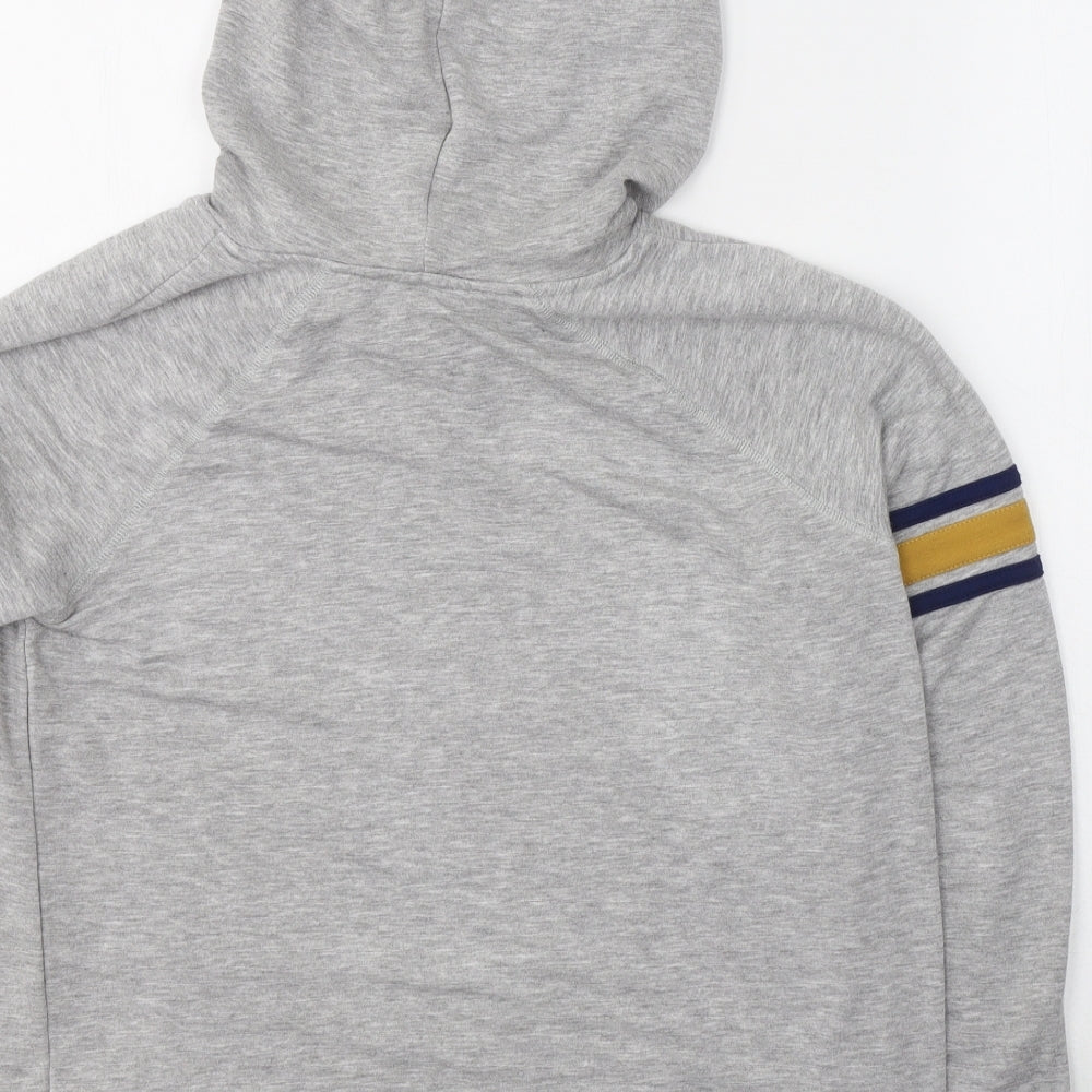 Pink Rose Womens Grey  Viscose Pullover Hoodie Size L  Pullover