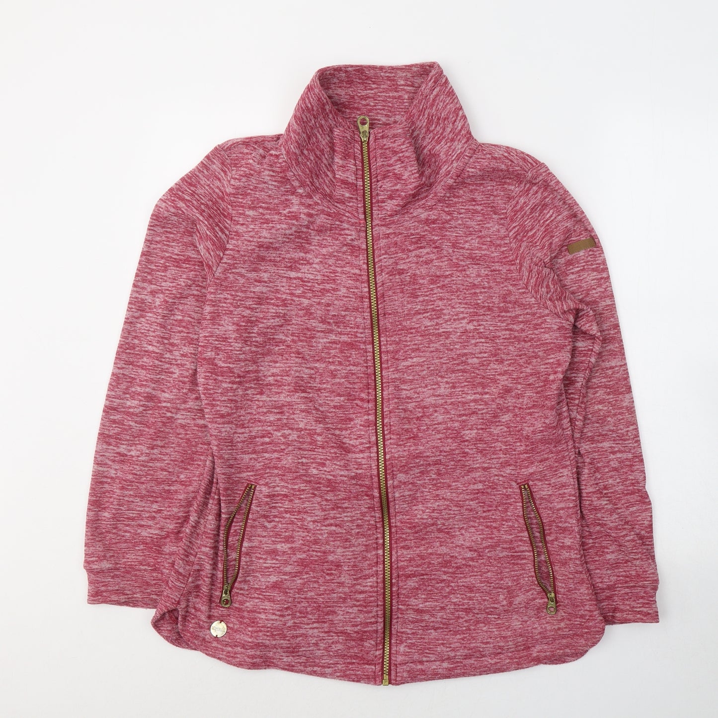 Regatta Womens Pink  Polyester Full Zip Sweatshirt Size 14  Zip