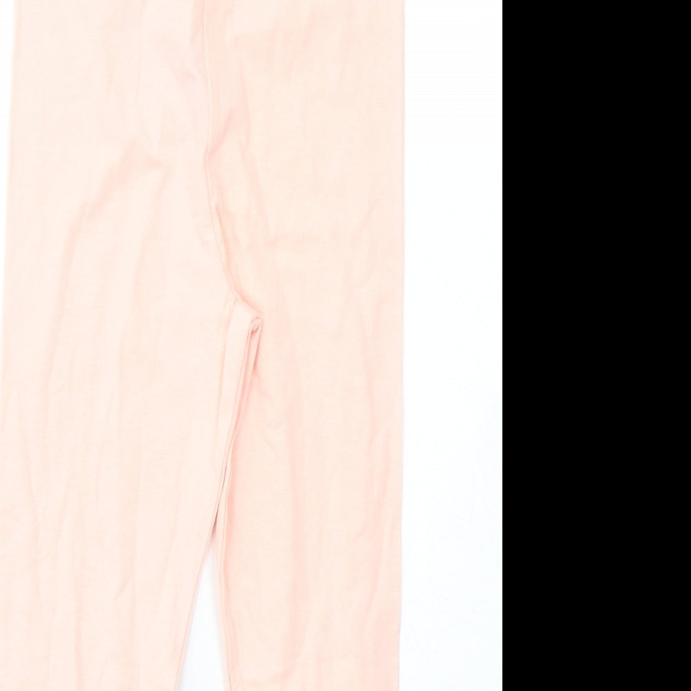 Disney Girls Pink  Cotton Pedal Pusher Trousers Size 7-8 Years  Regular Pullover - Minnie mouse