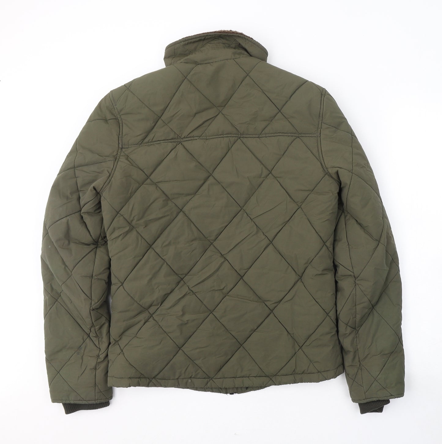 NEXT Mens Green   Quilted Coat Size S  Zip