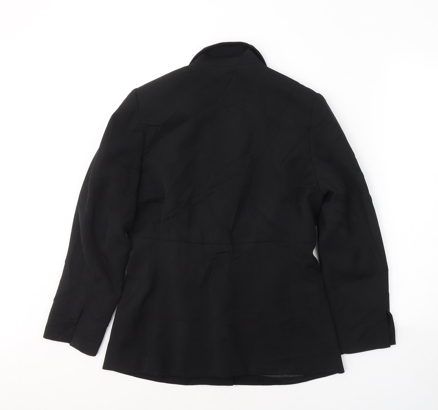Classics moder Womens Black  Polyester Jacket Suit Jacket Size 10