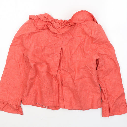 Topshop Womens Pink   Jacket Coat Size 8  Buckle