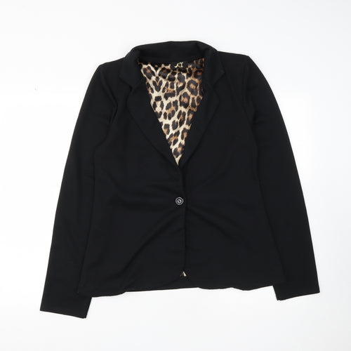 K-I Womens Black   Jacket  Size M  Button