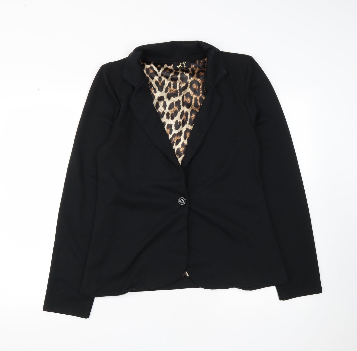K-I Womens Black   Jacket  Size M  Button