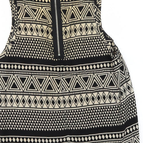 Glamorous Womens Multicoloured Geometric Polyester Camisole Blouse Size 10 Round Neck