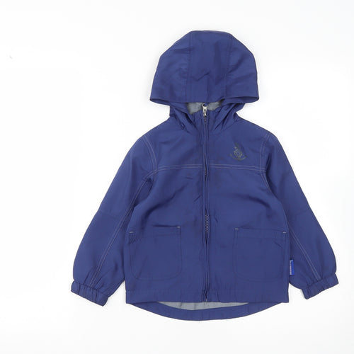 Weatherproof Boys Blue   Rain Coat Jacket Size 3 Years  Zip