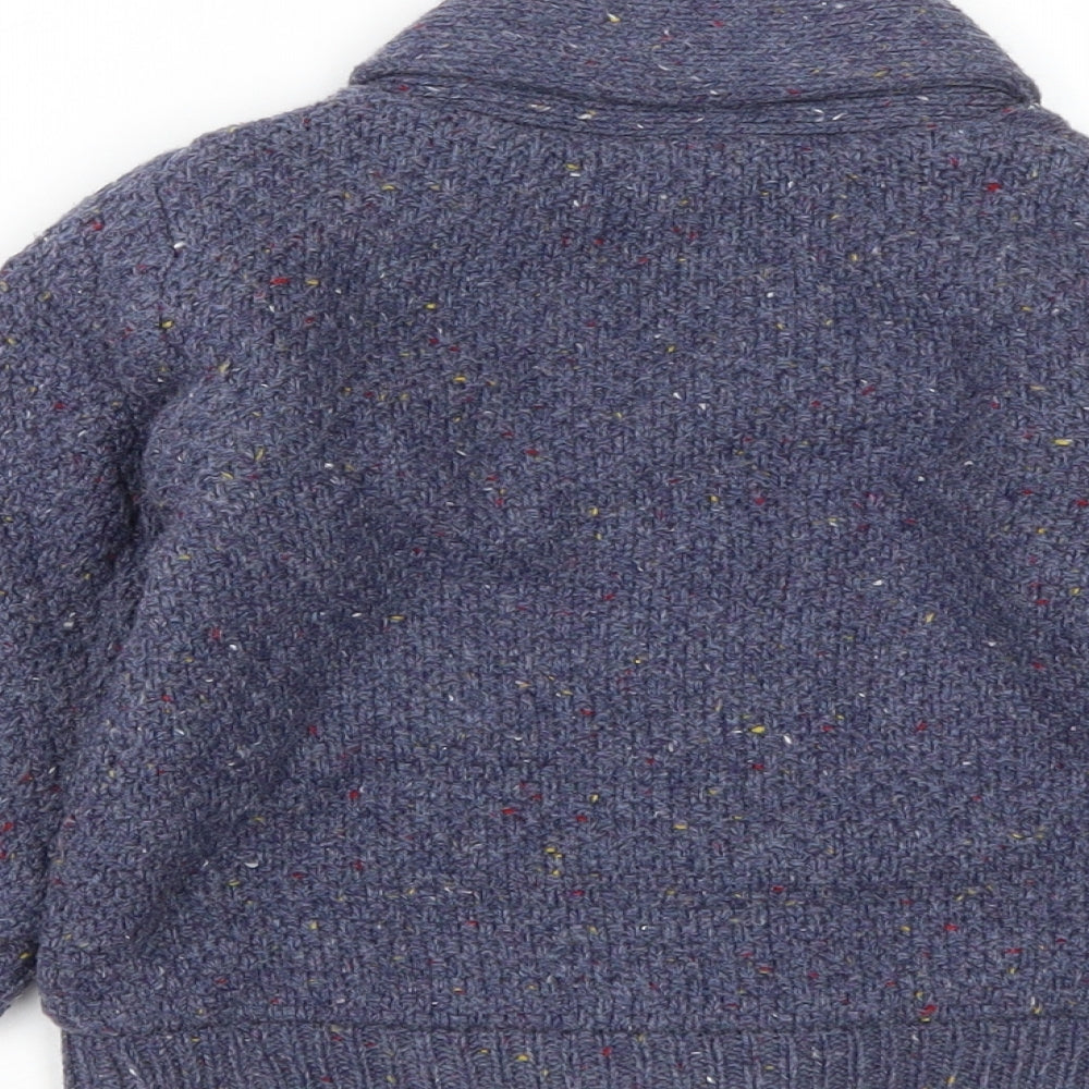 Nutmeg Boys Blue  Acrylic Cardigan Jumper Size 18-24 Months  Button