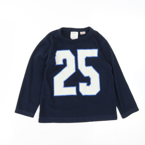 LANDSEND Boys Blue  Polyester Pullover Sweatshirt Size 4 Years   - 25