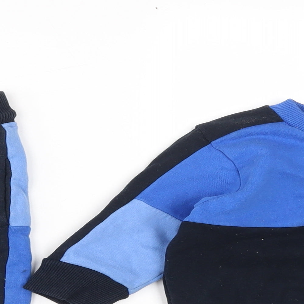 NEXT Boys Blue  Cotton Trousers Set Outfit/Set Size 9-12 Months  Drawstring