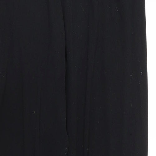 Brave Soul Womens Black  Polyester Cropped Leggings Size S L27 in