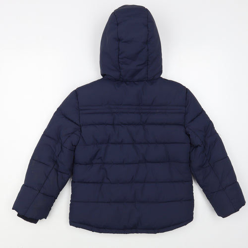 Marks and Spencer Boys Blue   Puffer Jacket Jacket Size 7-8 Years  Zip