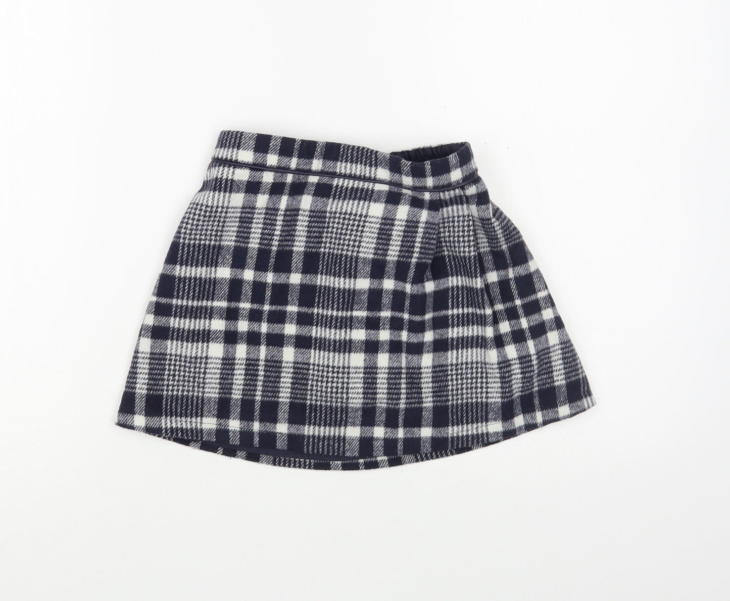F&F Girls Blue Plaid Polyester Mini Skirt Size 5-6 Years  Regular
