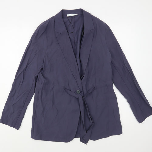 Primark Womens Blue   Jacket Blazer Size 8  Button