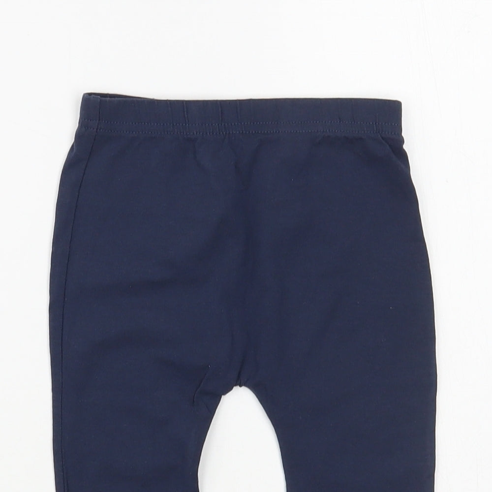 F&F Baby Blue  Cotton Jogger Leggings Size 9-12 Months
