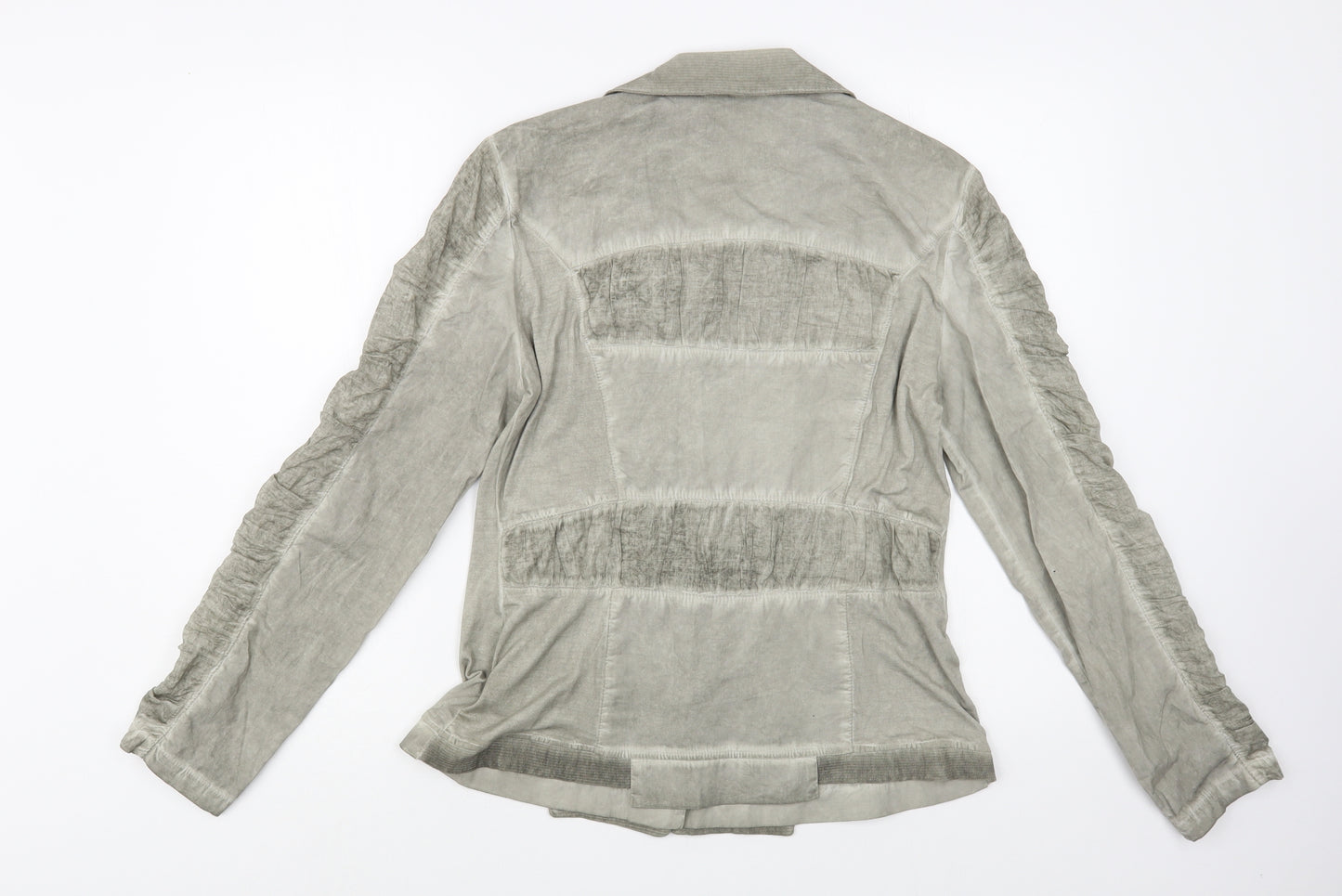 Elly Italia Womens Grey   Jacket Blazer Size M  Button