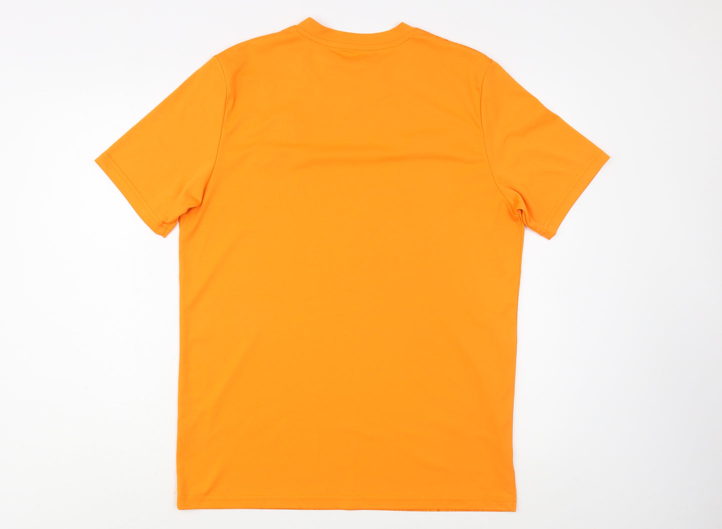 Castore Mens Orange  Polyester  T-Shirt Size L V-Neck