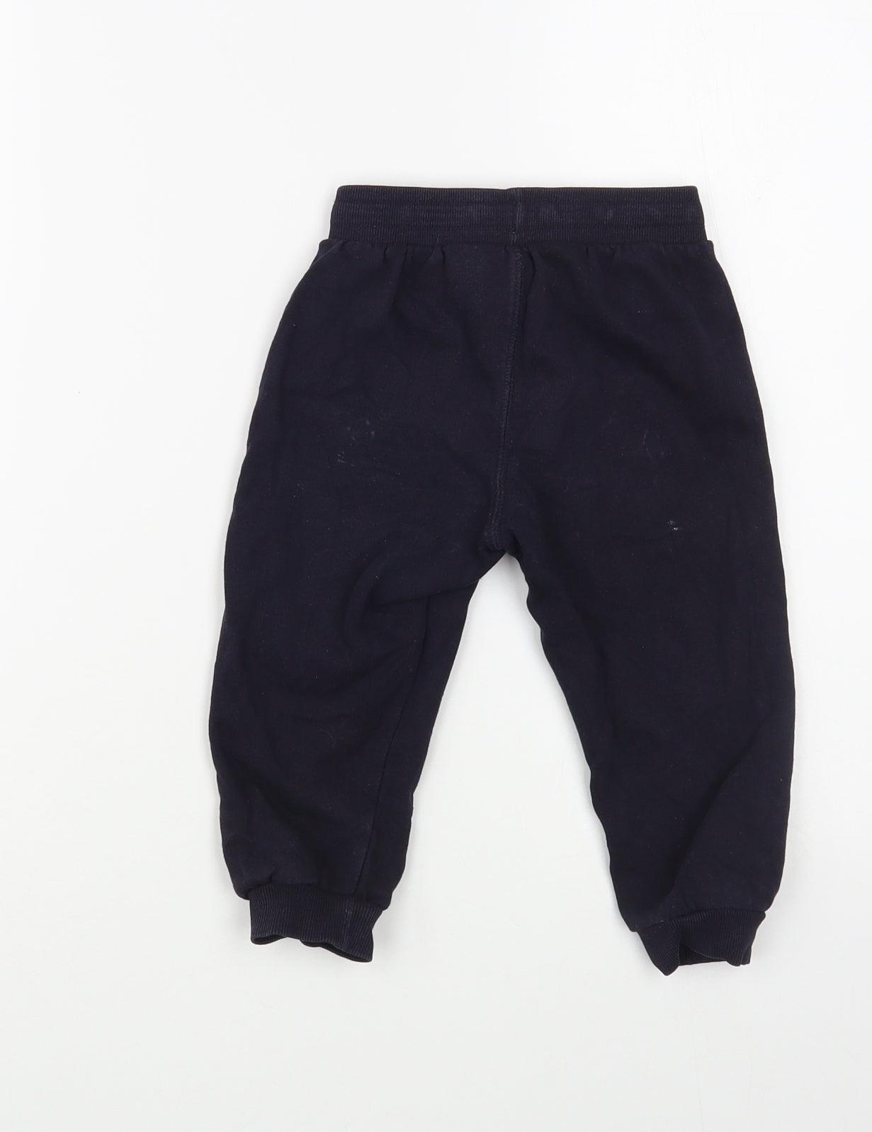 H&M Boys Blue  Cotton Jogger Trousers Size 2-3 Years  Regular Drawstring