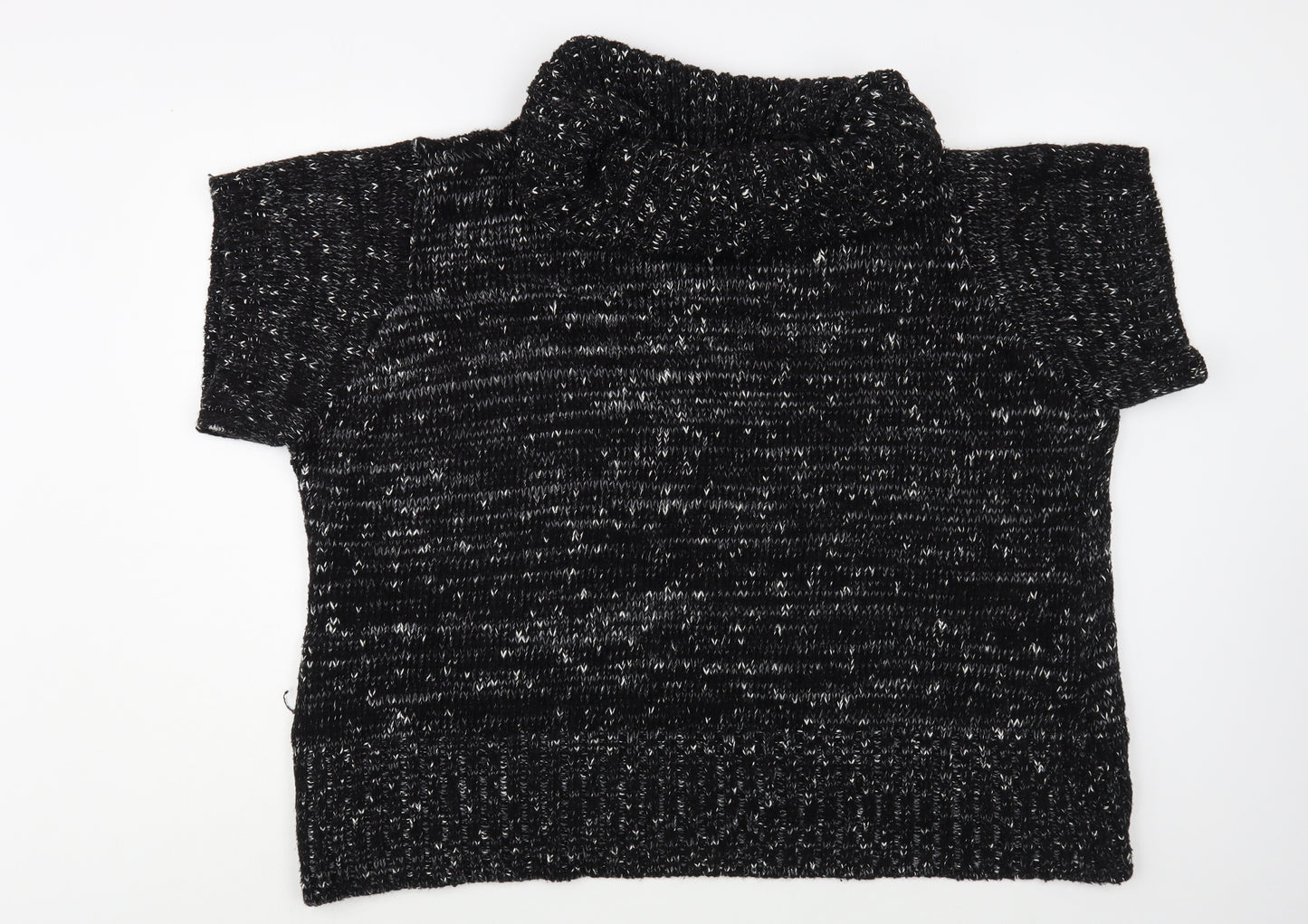 Rogers + Rogers Womens Black Roll Neck  Acrylic Pullover Jumper Size 24