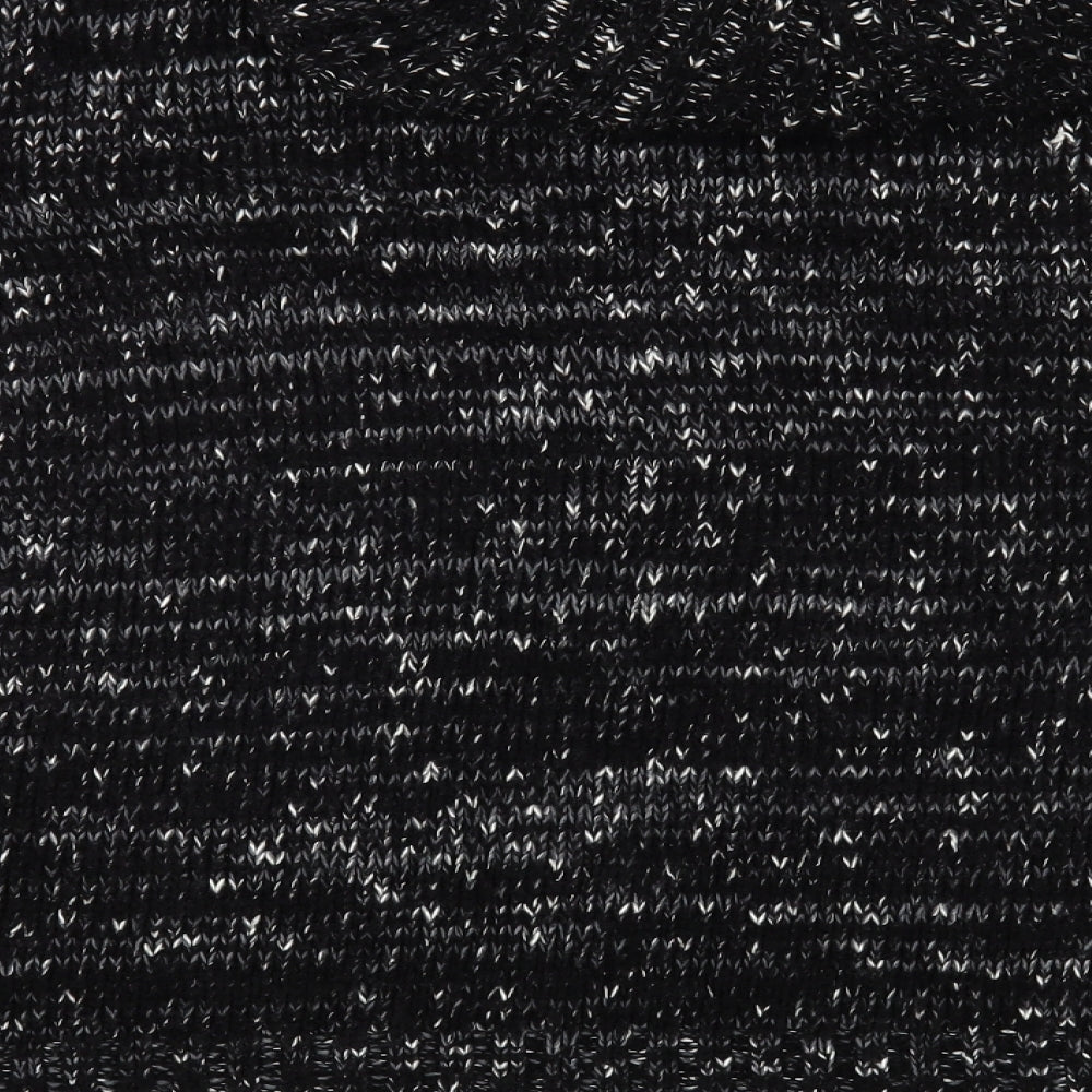 Rogers + Rogers Womens Black Roll Neck  Acrylic Pullover Jumper Size 24