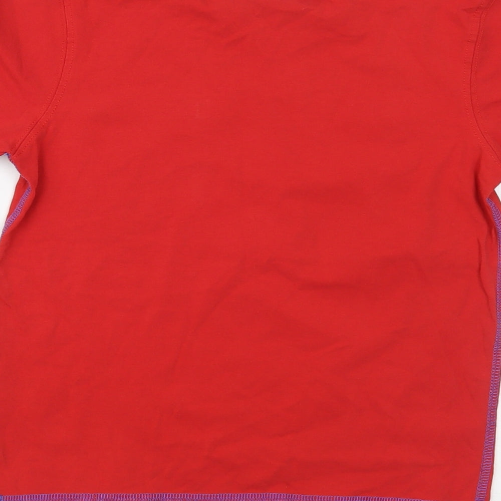 George Boys Red  Cotton Pullover T-Shirt Size 8-9 Years Crew Neck Pullover - Lego