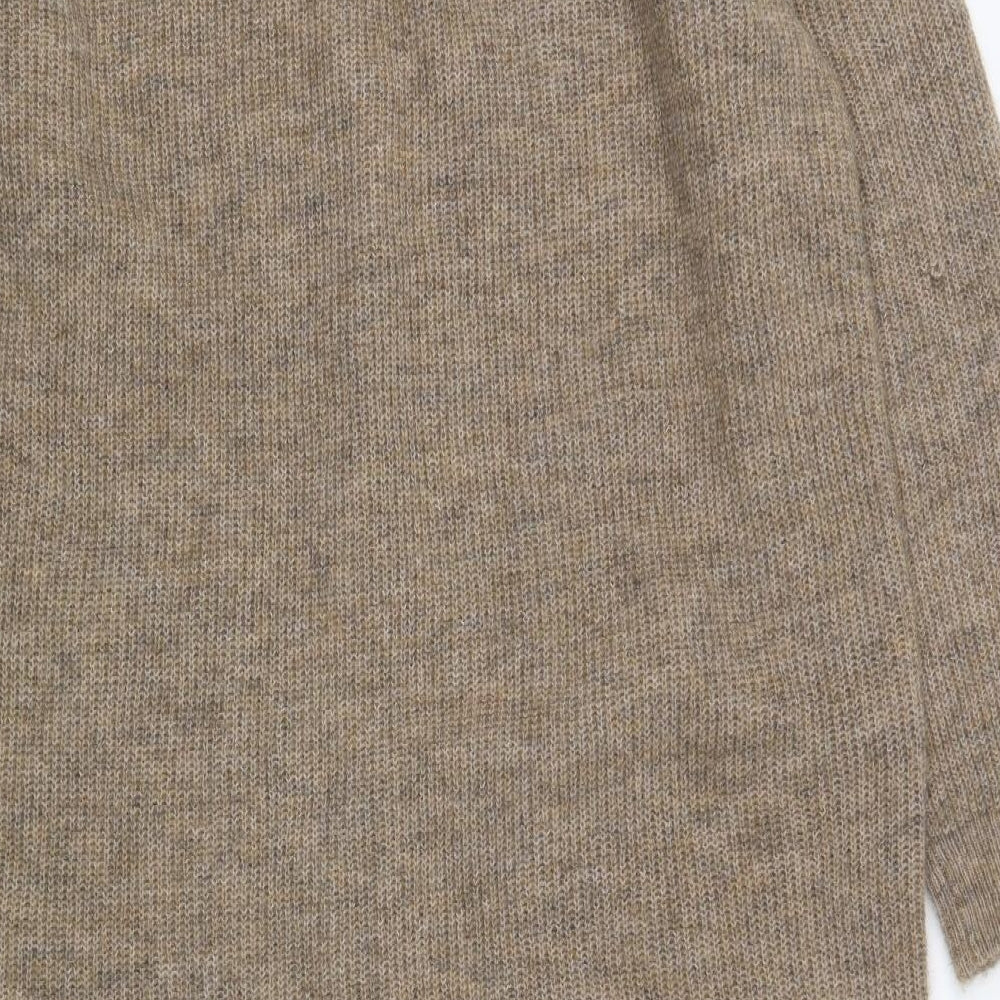 Primark Womens Beige V-Neck  Polyester Cardigan Jumper Size 14