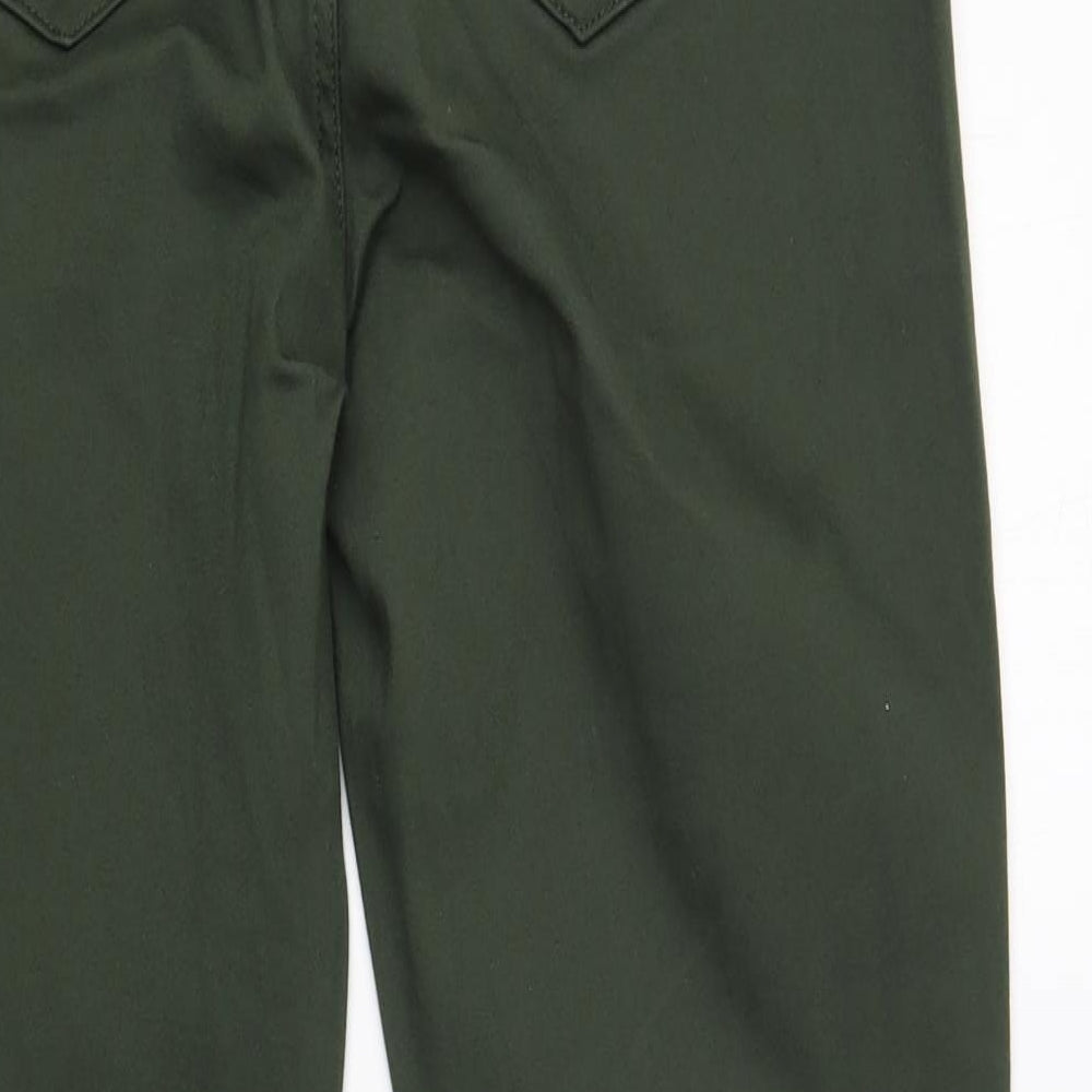 Dunnes Stores Womens Green  Cotton Straight Jeans Size 12 L29 in Regular Button