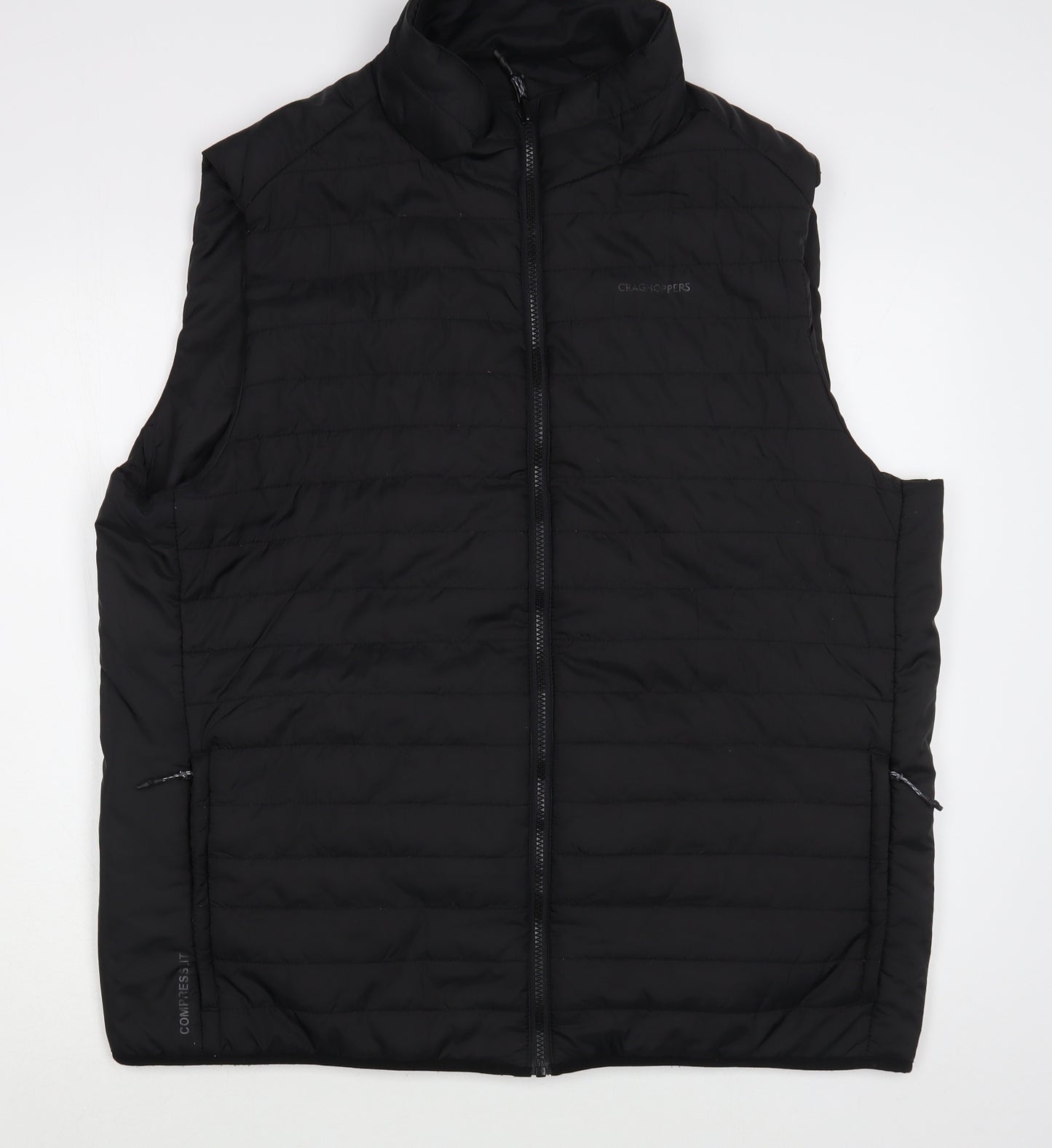 Craghoppers Mens Black   Gilet Waistcoat Size XL  Zip