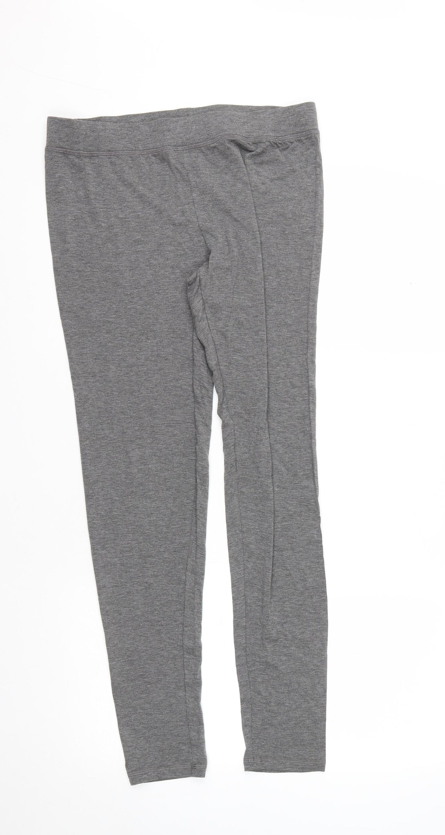 Dunnes Stores Womens Grey  Viscose Compression Leggings Size M L28 in Regular