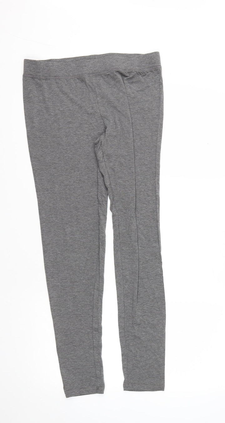 Dunnes Stores Womens Grey  Viscose Compression Leggings Size M L28 in Regular