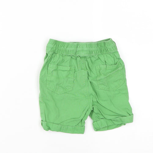 George Boys Green  Cotton Cropped Trousers Size 18-24 Months  Drawstring