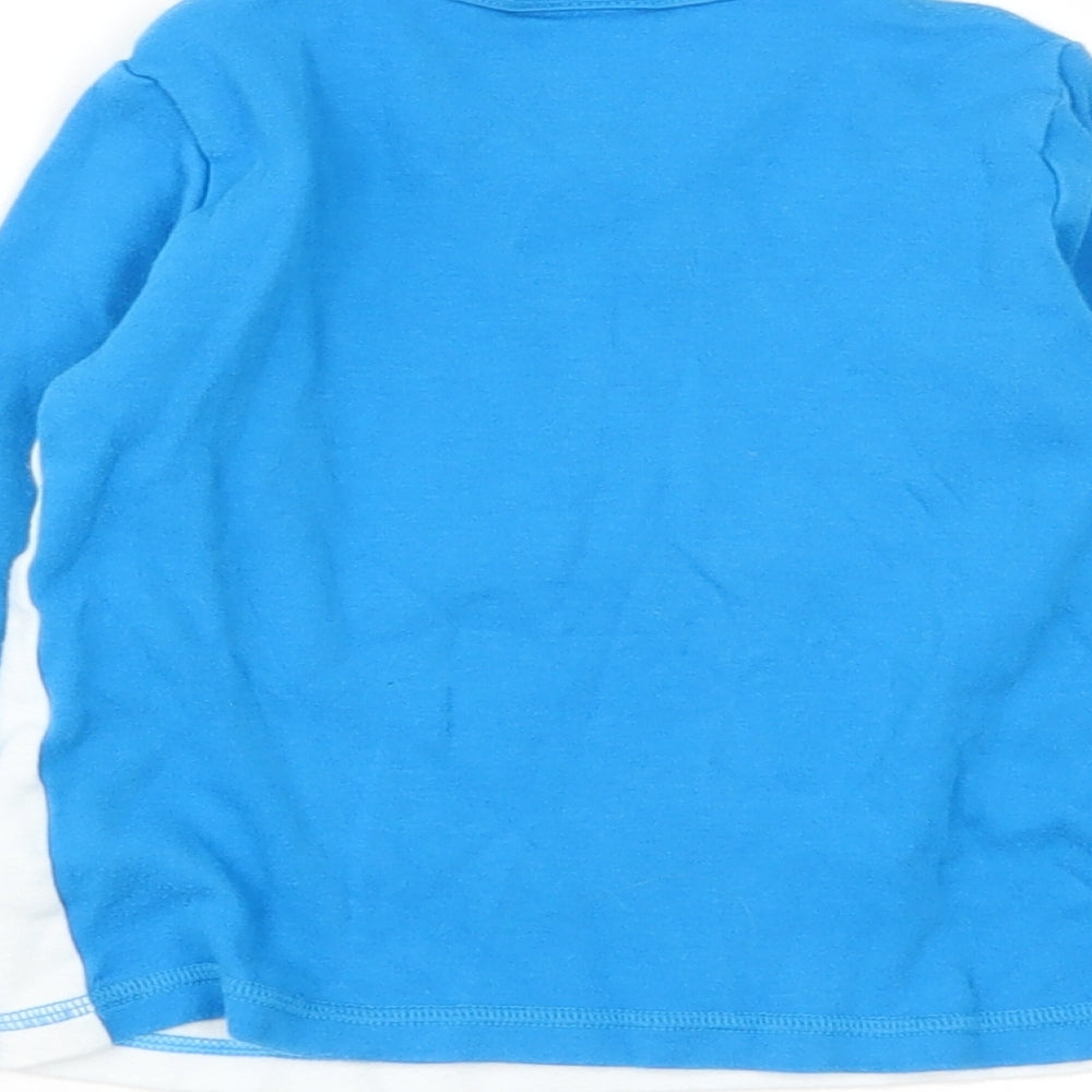 Peppa Pig Boys Blue  Cotton Basic Casual Size 2-3 Years Round Neck  - Peppa Pig George
