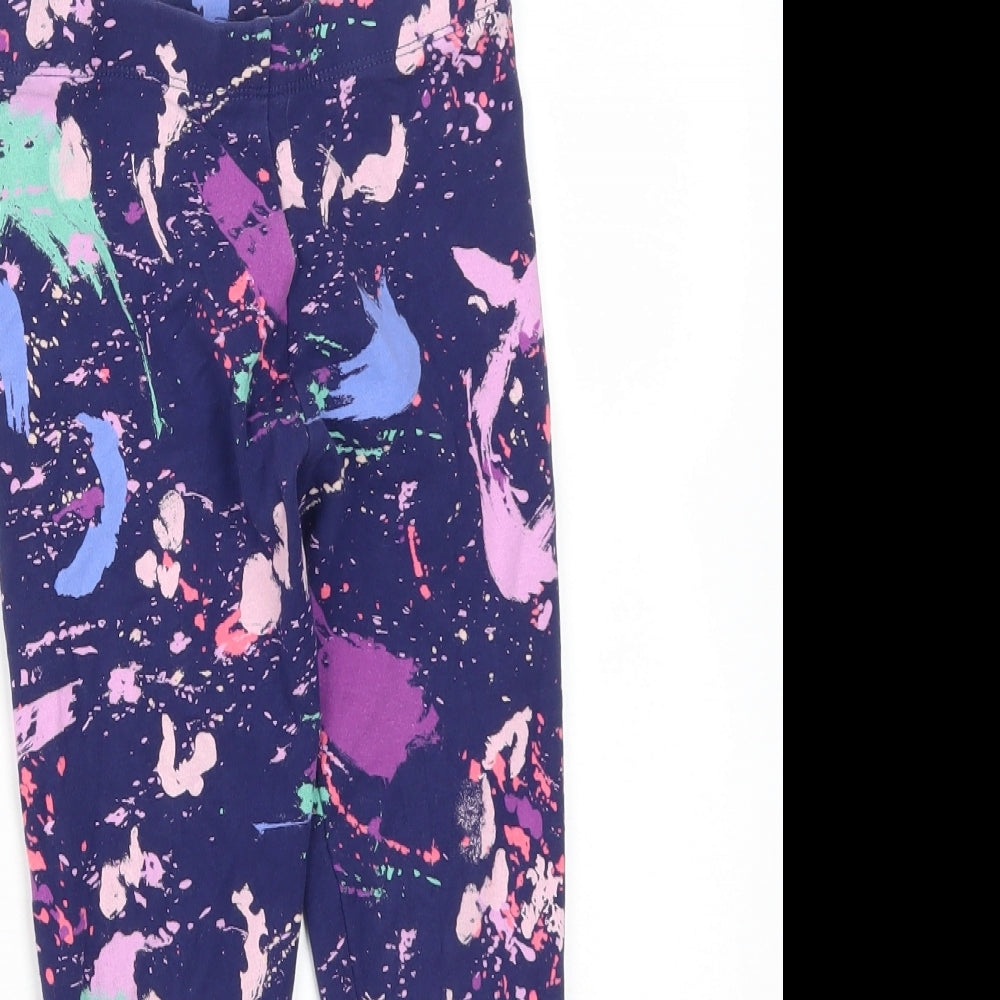 NEXT Girls Multicoloured Geometric Cotton Jogger Trousers Size 8 Years  Regular