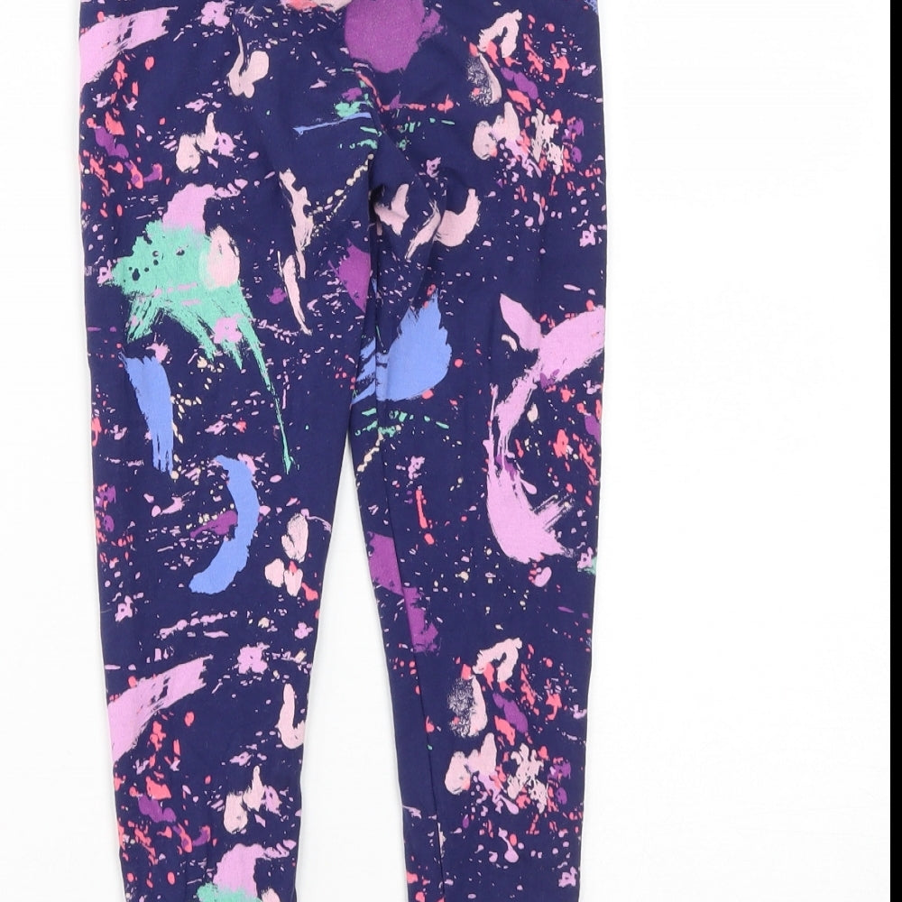 NEXT Girls Multicoloured Geometric Cotton Jogger Trousers Size 8 Years  Regular