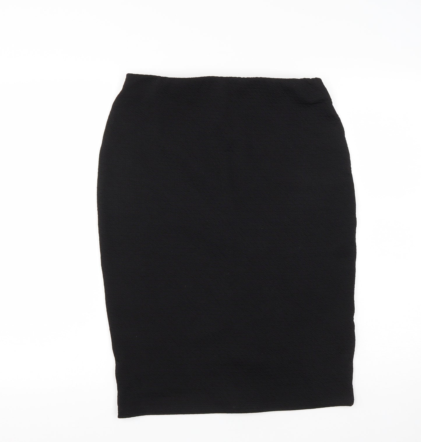 New Look Womens Black  Polyester Straight & Pencil Skirt Size 14