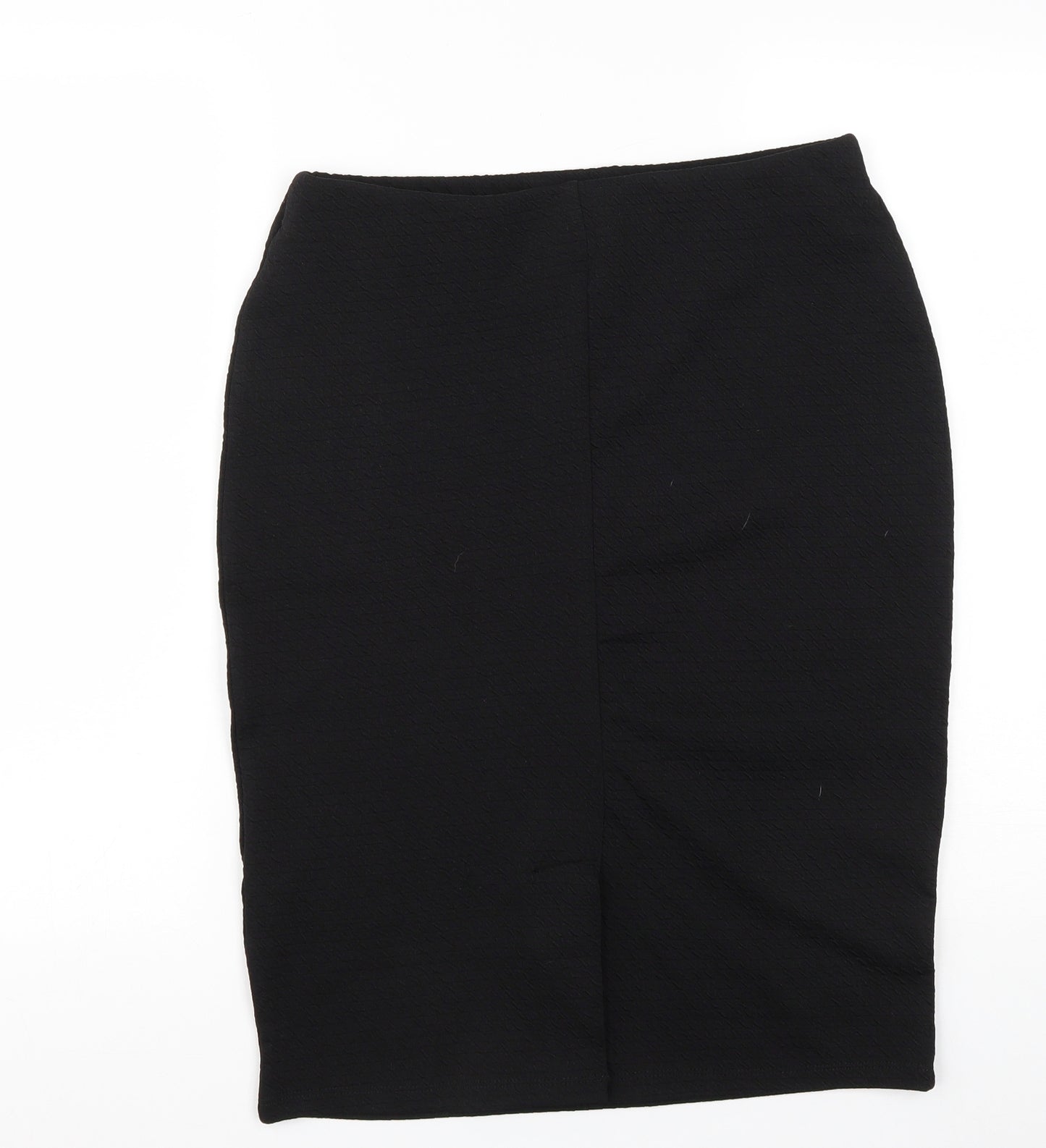 New Look Womens Black  Polyester Straight & Pencil Skirt Size 14
