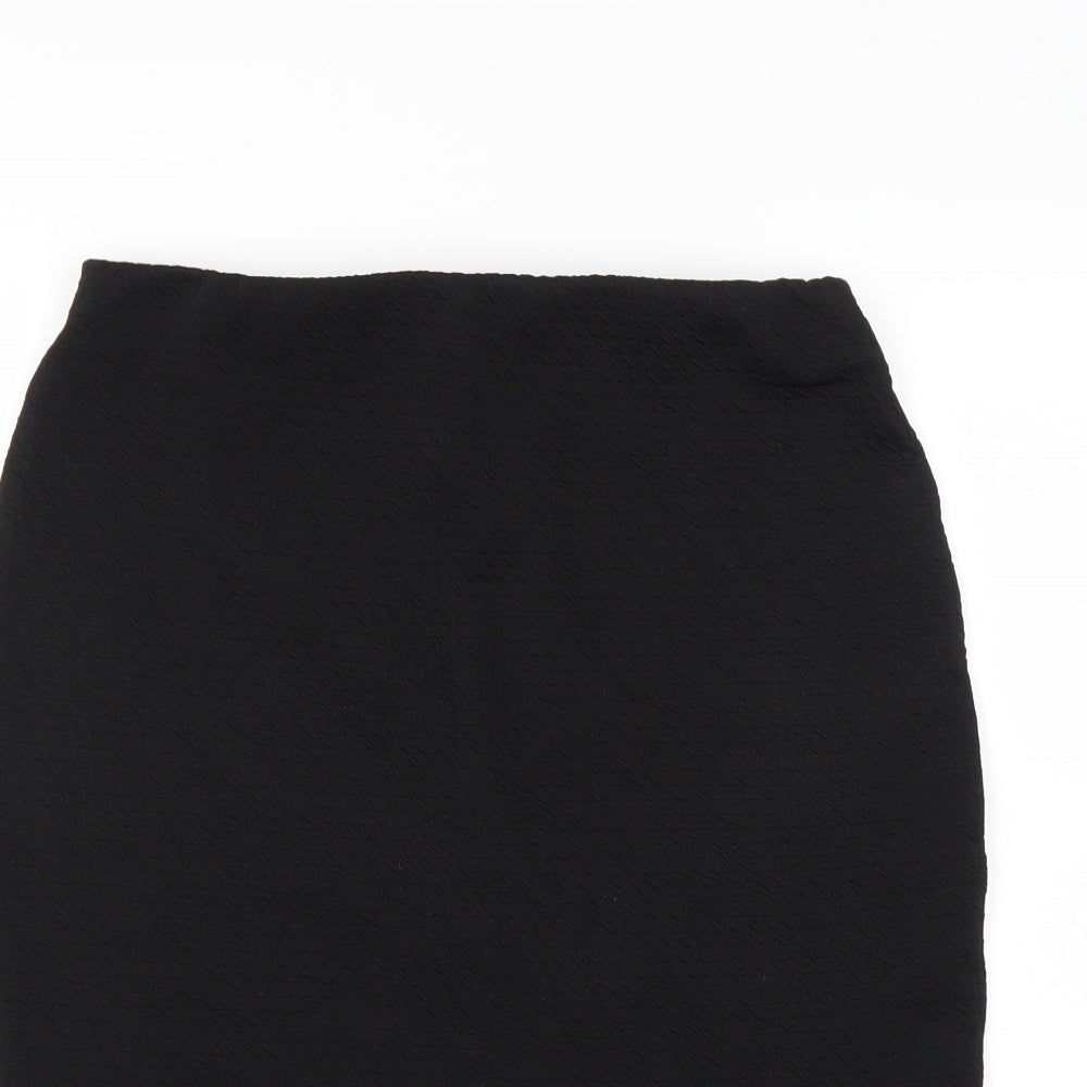 New Look Womens Black  Polyester Straight & Pencil Skirt Size 14