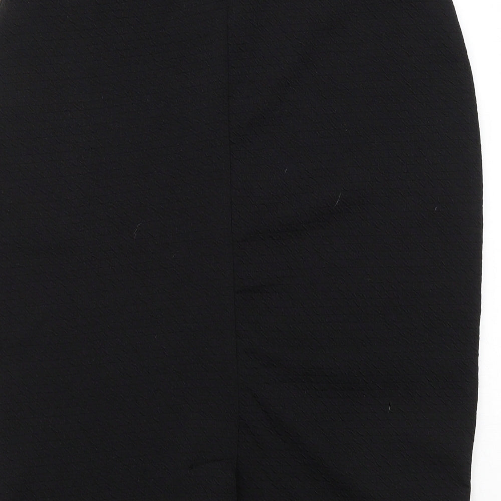 New Look Womens Black  Polyester Straight & Pencil Skirt Size 14