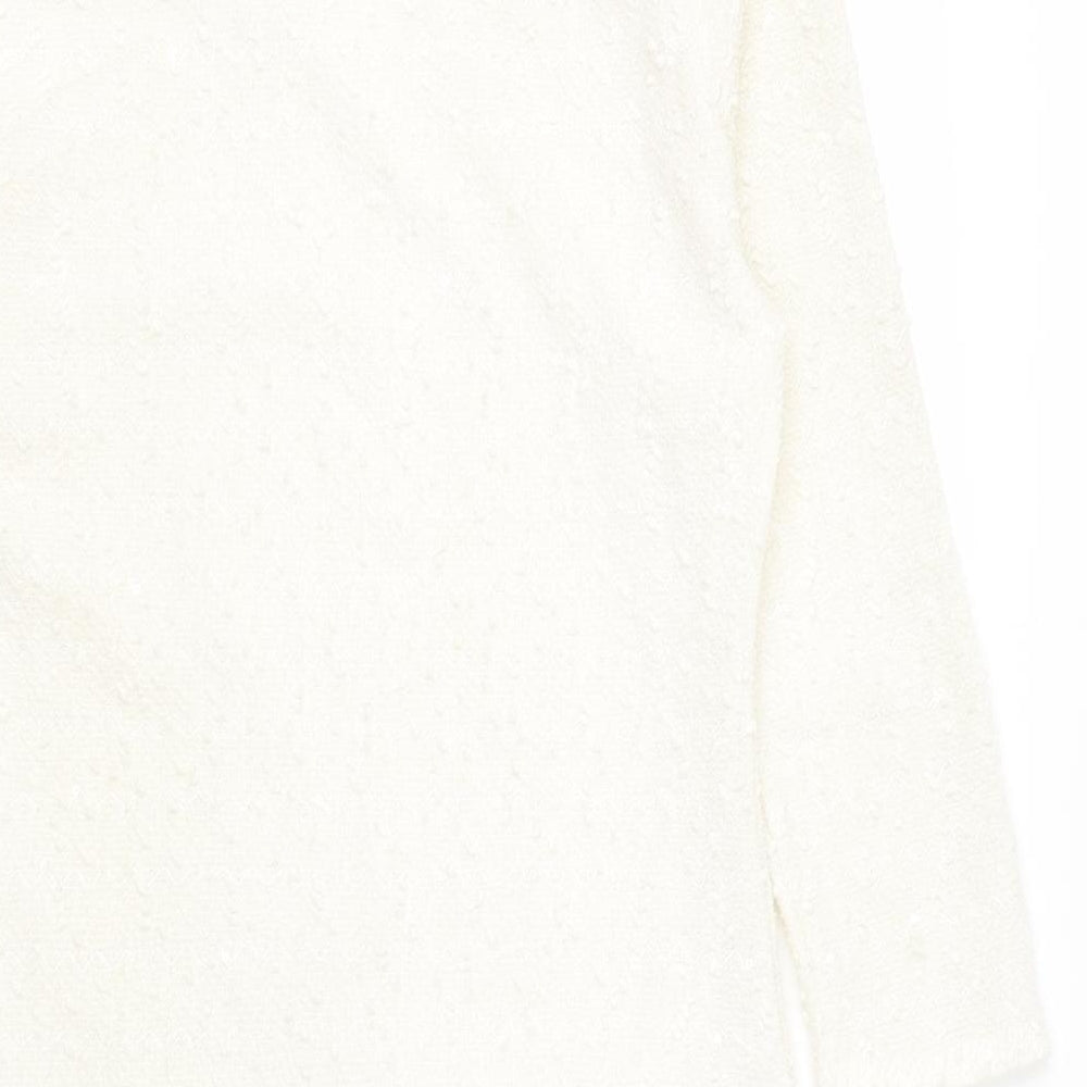 Izabel London Womens White  Polyester Bodycon  Size 14  Round Neck