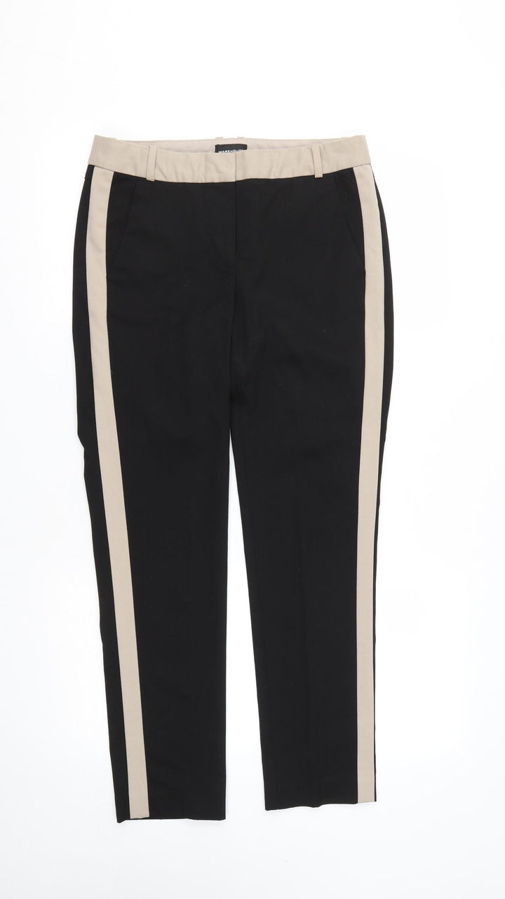 Warehouse Womens Black  Polyester Dress Pants Trousers Size 10 L27 in Regular Zip