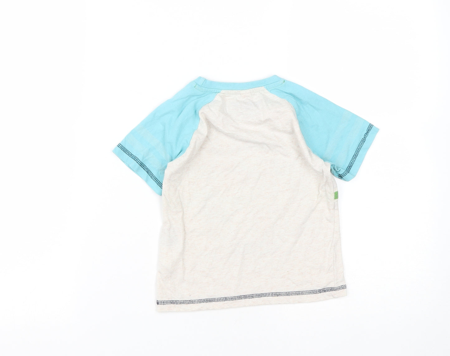 Disney Boys Beige  Polyester Basic T-Shirt Size 3-4 Years Round Neck  - Dusty Planes